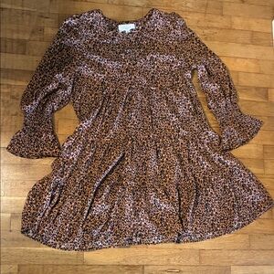 Pomander Place Brown Leopard Kids Dress